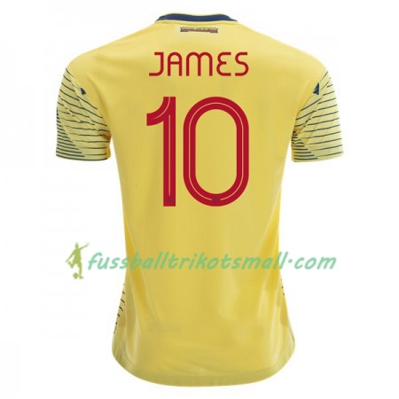 Fußballtrikots Kolumbien James Rodriguez 10 Copa América 2019 Kurzarm Heimtrikotsatz kaufen
